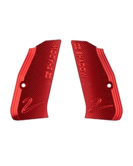 CZ Shadow 2 Compact Aluminum Grips – Red