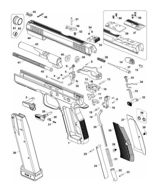 CZ Shadow 2 | Safety Detent Plunger - Right Side - Image 2