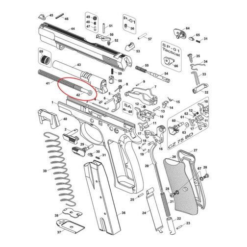 Recoil Spring Guide Rod | CZ 75 Tactical Sports - Image 2