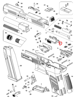 CZ P-10 Slide Stop