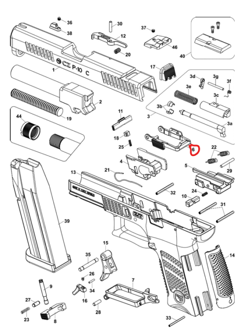 CZ P-10 parts